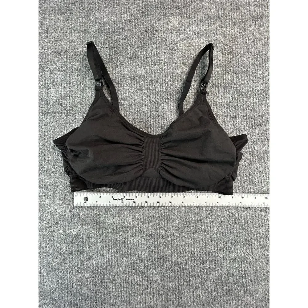 SKIMS Black Seamless Wireless Bra L XL Sculpting Adjustable Strap Bralette NWOT - Picture 9 of 9